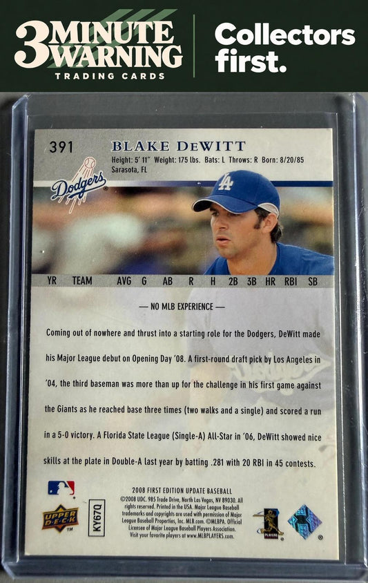 2008 Upper Deck First Edition #391 Blake DeWitt