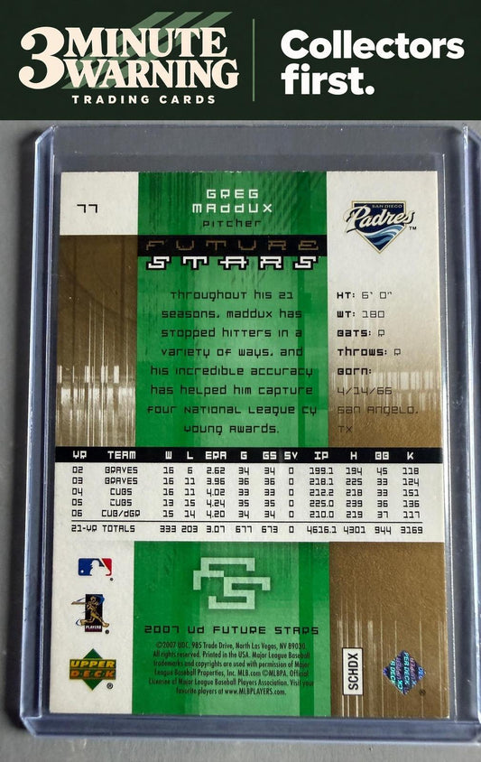 2007 Upper Deck Future Stars #77 Greg Maddux