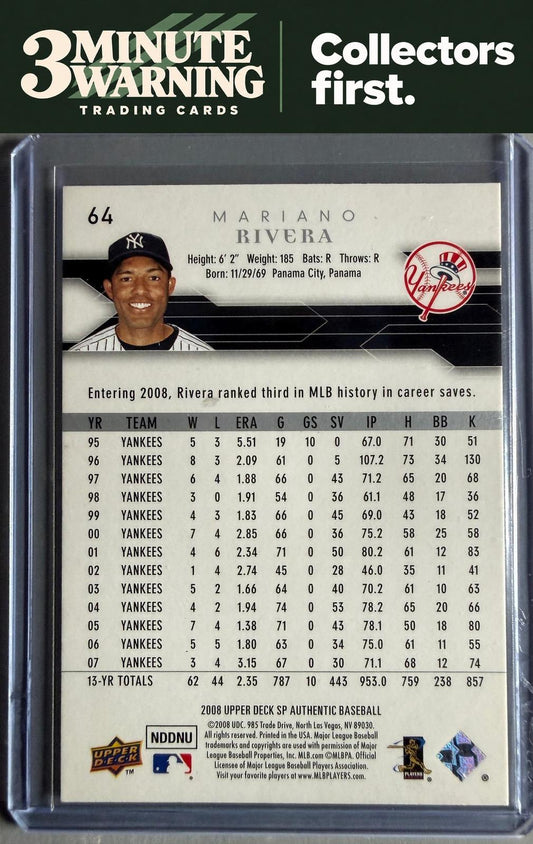 2008 SP Authentic #64 Mariano Rivera