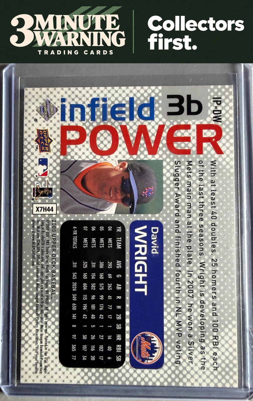 2008 Upper Deck #IP-DW David Wright Infield Power