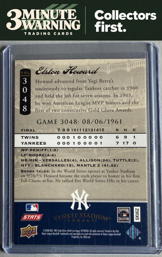 2008 Upper Deck Yankee Stadium Legacy #3048 Elston Howard