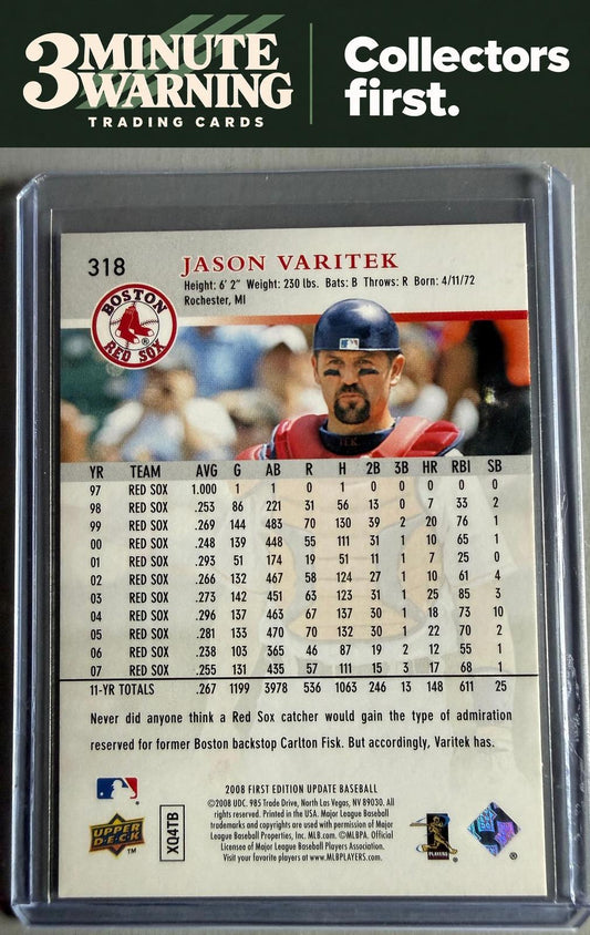 2008 Upper Deck First Edition #318 Jason Varitek