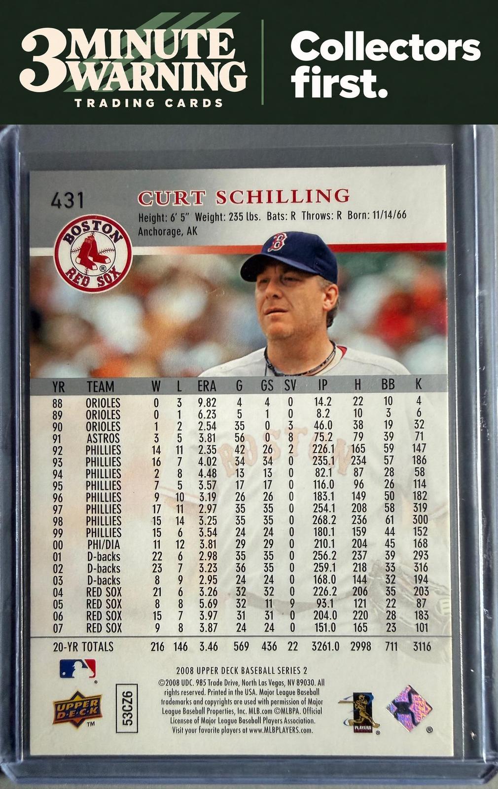2008 Upper Deck #431 Curt Schilling