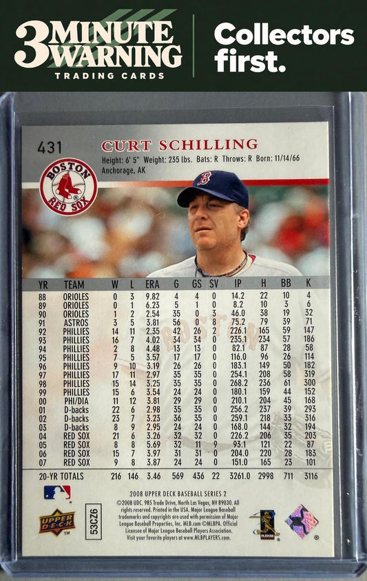 2008 Upper Deck #431 Curt Schilling