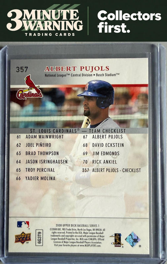 2008 Upper Deck #357 Albert Pujols