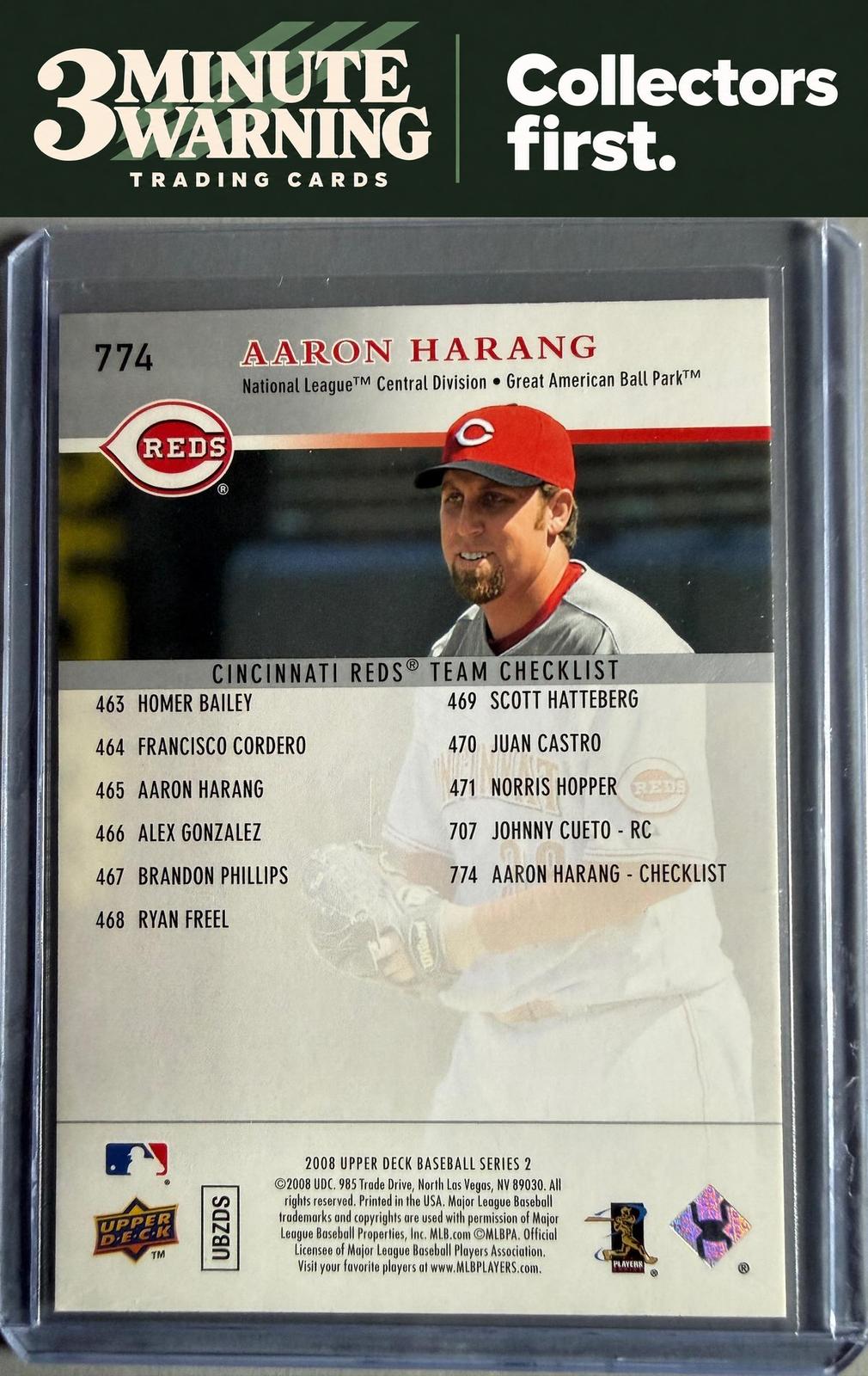 2008 Upper Deck #774 Aaron Harang