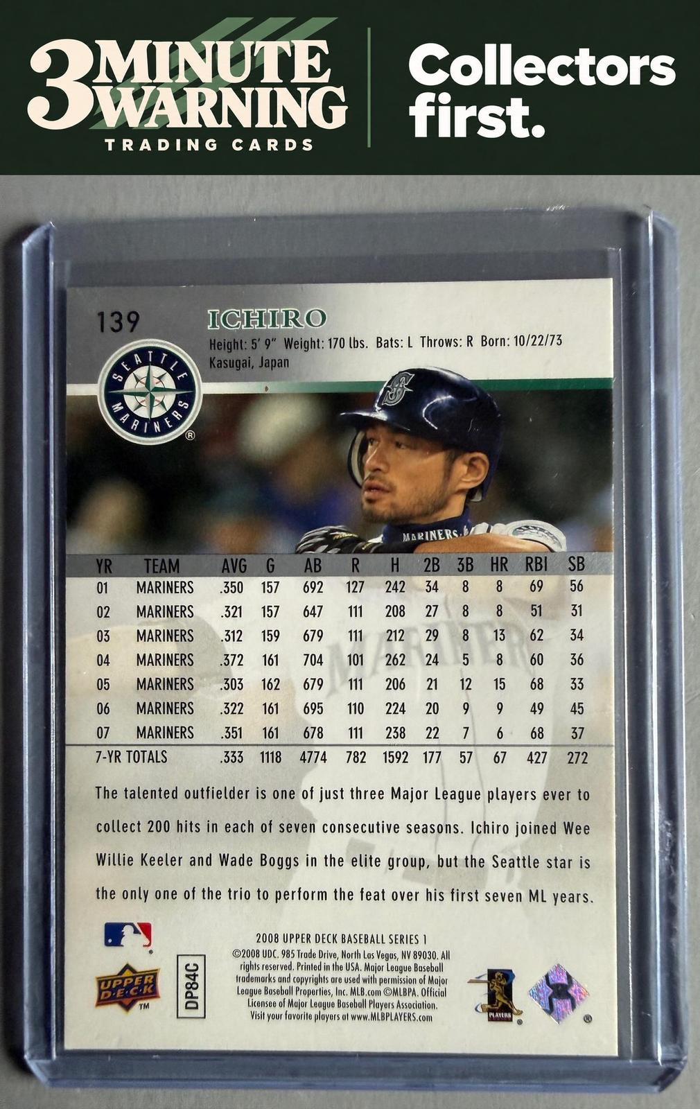 2008 Upper Deck #139 Ichiro