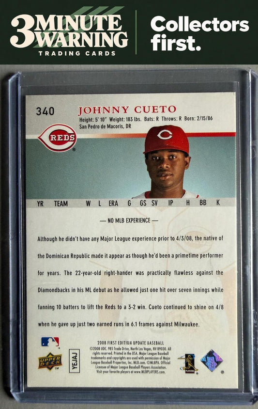 2008 Upper Deck First Edition #340 Johnny Cueto