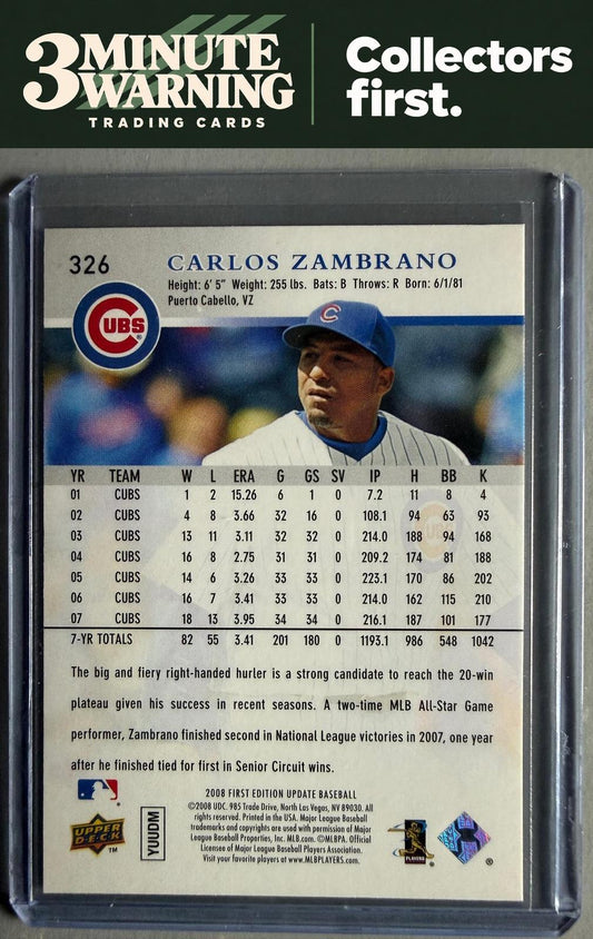 2008 Upper Deck #326 Carlos Zambrano