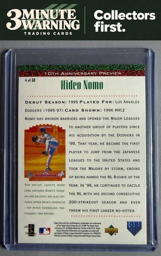 1998 Upper Deck #4 Hideo Nomo 10th Anniversary Preview