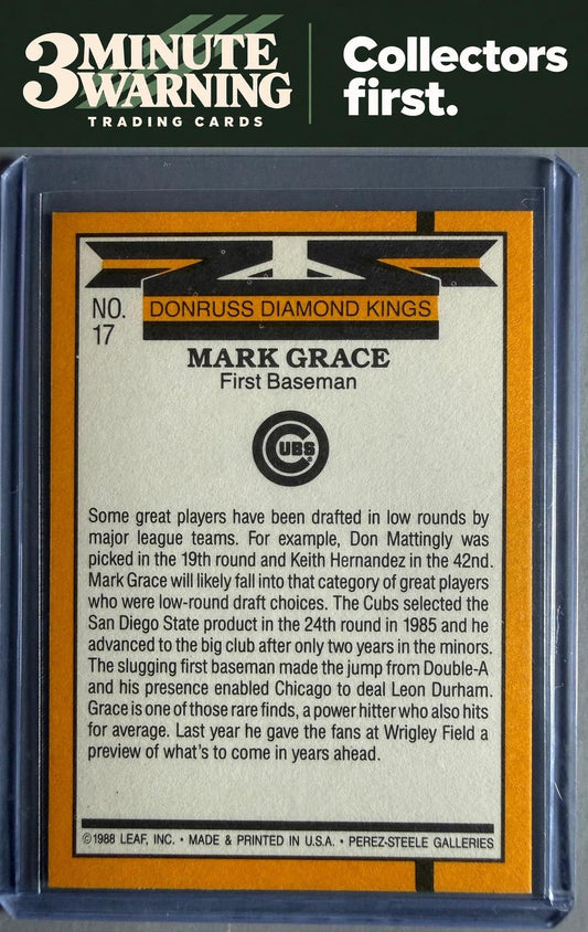 1989 Donruss #17 Mark Grace