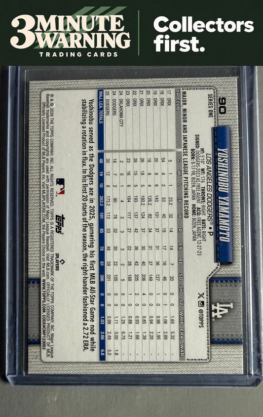 2026 Topps #90 Yoshinobu Yamamoto