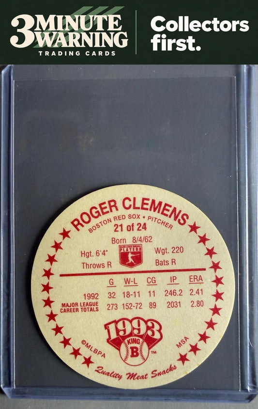 1993 King B Discs #21 Roger Clemens