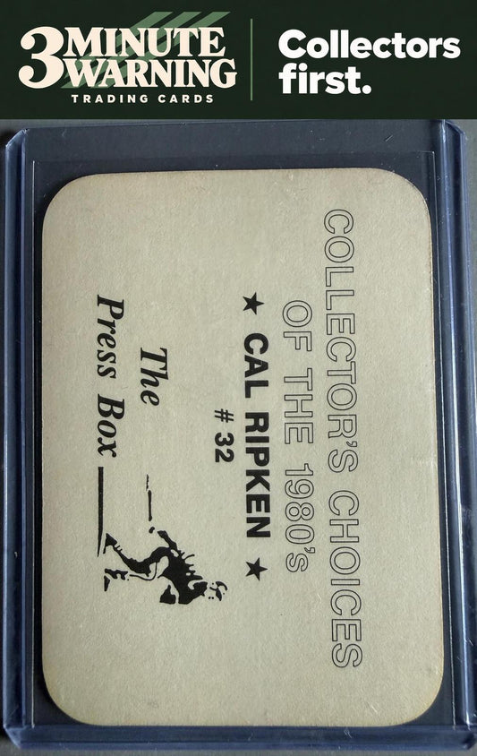 1987 The Press Box Collector's Choices of the 1980's (unlicensed) #32 Cal Ripken
