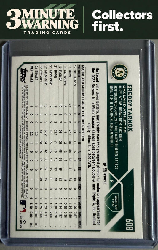 2023 Topps #608 Freddy Tarnok Royal Blue