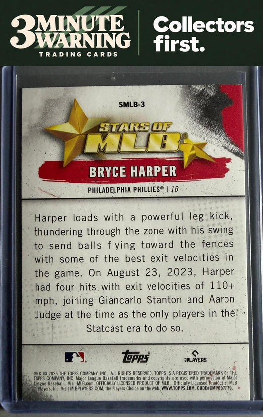 2025 Topps #SMLB-3 Bryce Harper Stars of MLB
