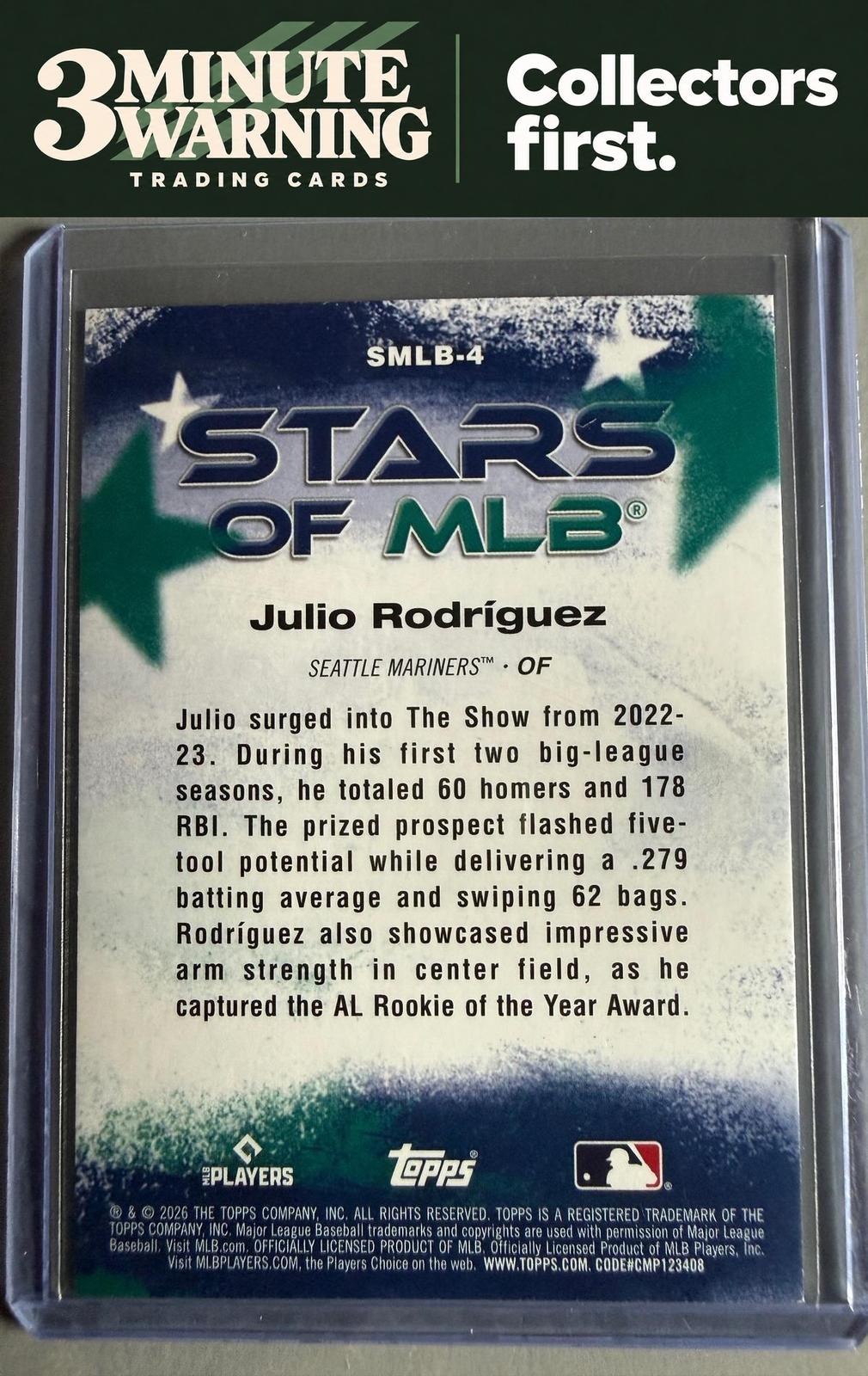 2026 Topps #SMLB-4 Julio Rodríguez Stars of MLB