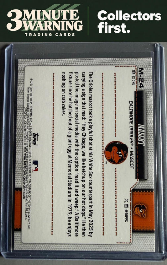 2026 Topps #M-24 Oriole Bird Mascots