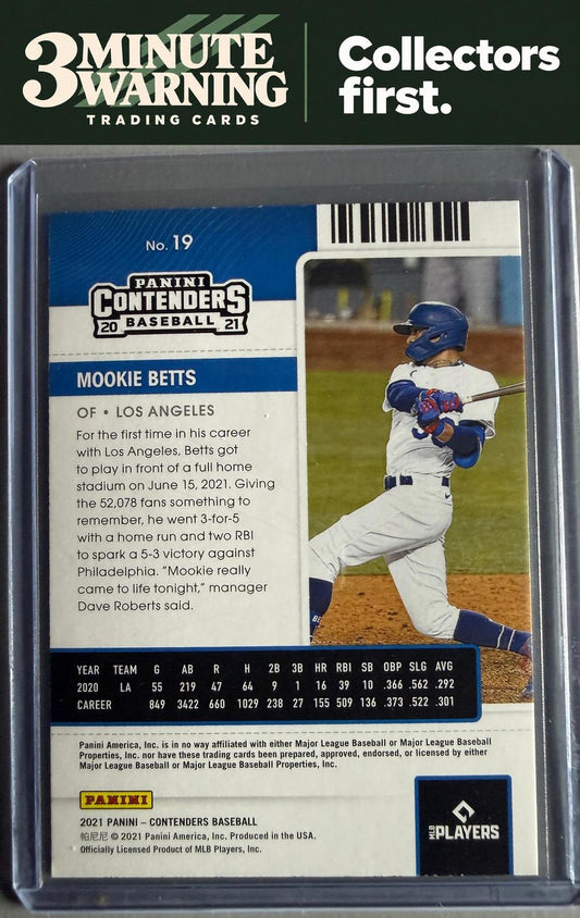2021 Panini Contenders #19 Mookie Betts Green