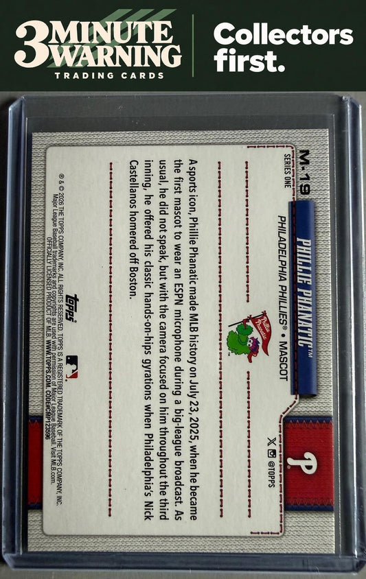 2026 Topps #M-19 Phillie Phanatic Mascots