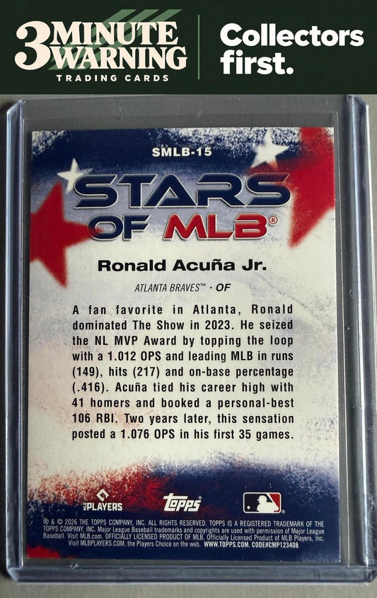 2026 Topps #SMLB-15 Ronald Acuña Jr. Stars of MLB