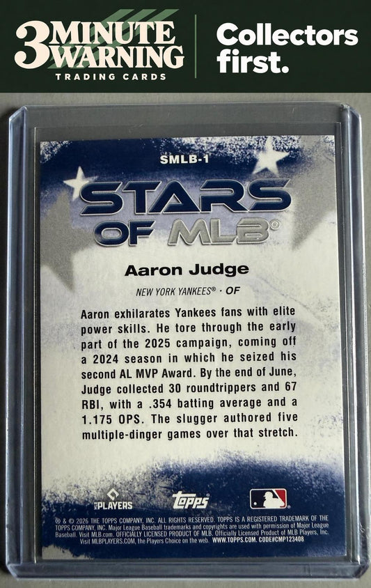 2026 Topps #SMLB-1 Aaron Judge Stars of MLB