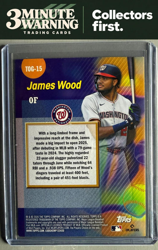 2026 Topps #TOG-15 James Wood Titans of the Game