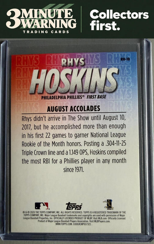 2020 Topps #RH-10 Rhys Hoskins Player Highlights Rhys Hoskins