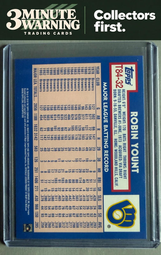 2019 Topps #T84-32 Robin Yount 1984 Topps Baseball 35th Anniversary