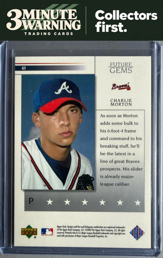 2002 Upper Deck Prospect Premieres #41 Charlie Morton