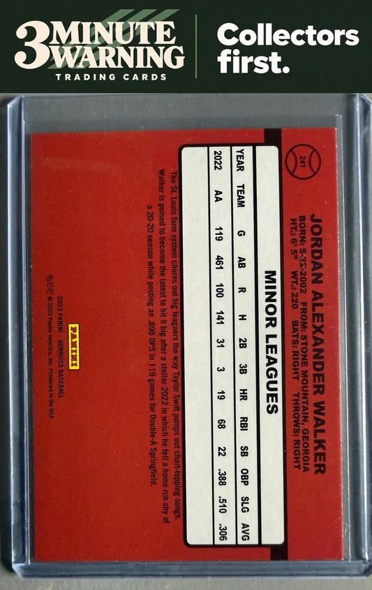 2023 Donruss #241 Jordan Walker