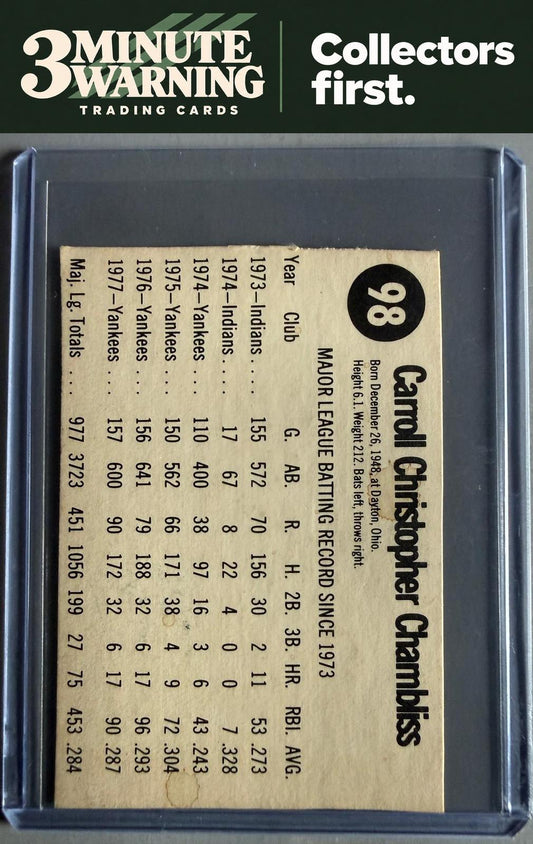1978 Hostess #98 Chris Chambliss