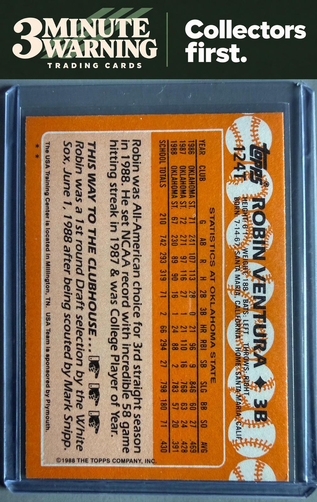 1988 Topps Traded #124T Robin Ventura