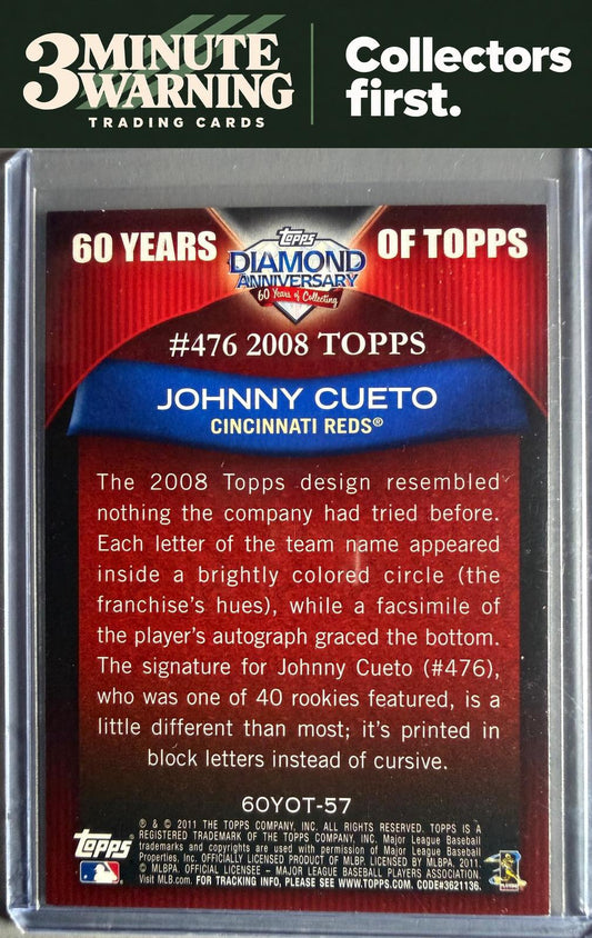 2008 Topps #476 Johnny Cueto