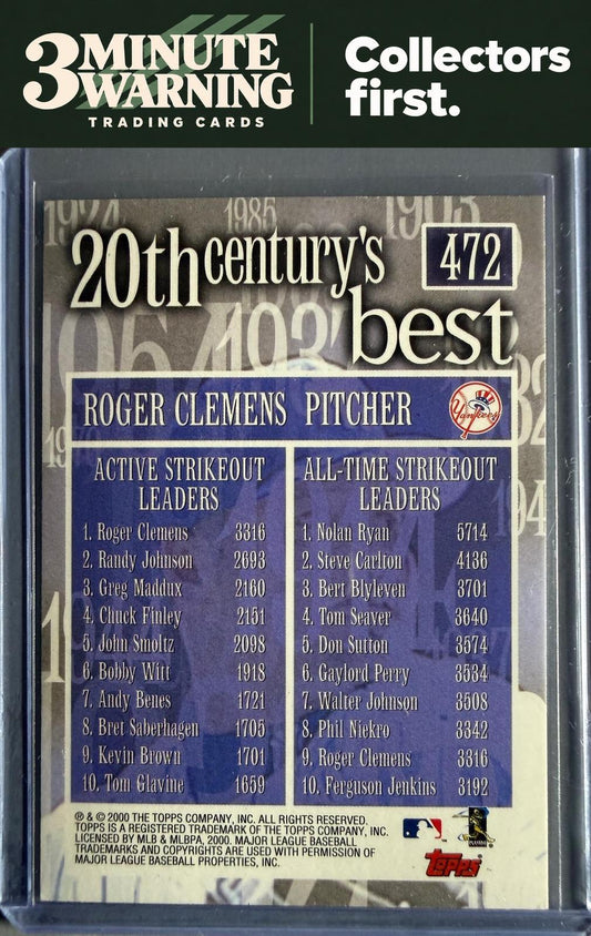 2000 Topps #235 Roger Clemens