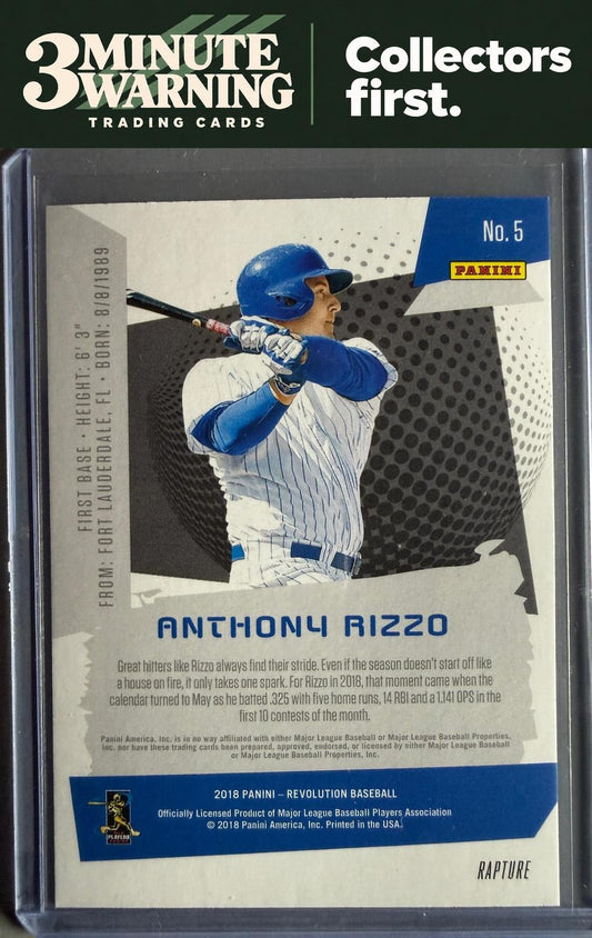 2018 Panini Chronicles #5 Anthony Rizzo Revolution