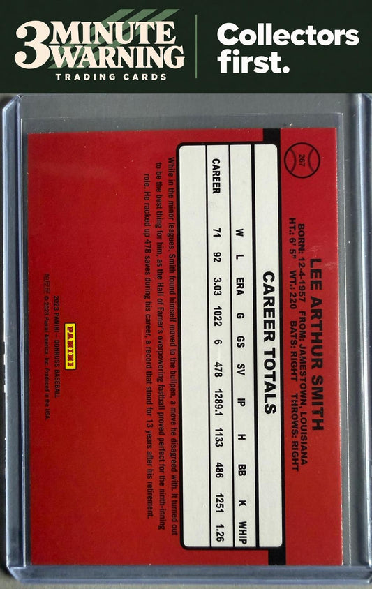 2023 Donruss #267 Lee Smith Holo Carolina Blue