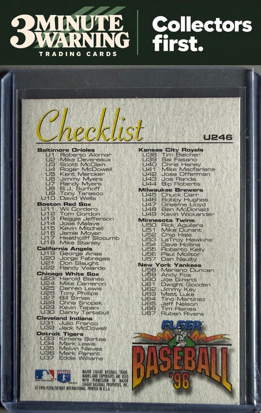 1996 Fleer Update #U246 Barry Bonds
