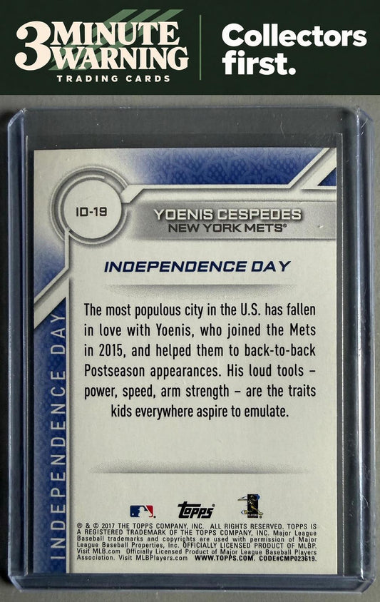 2017 Topps #ID-19 Yoenis Cespedes Independence Day