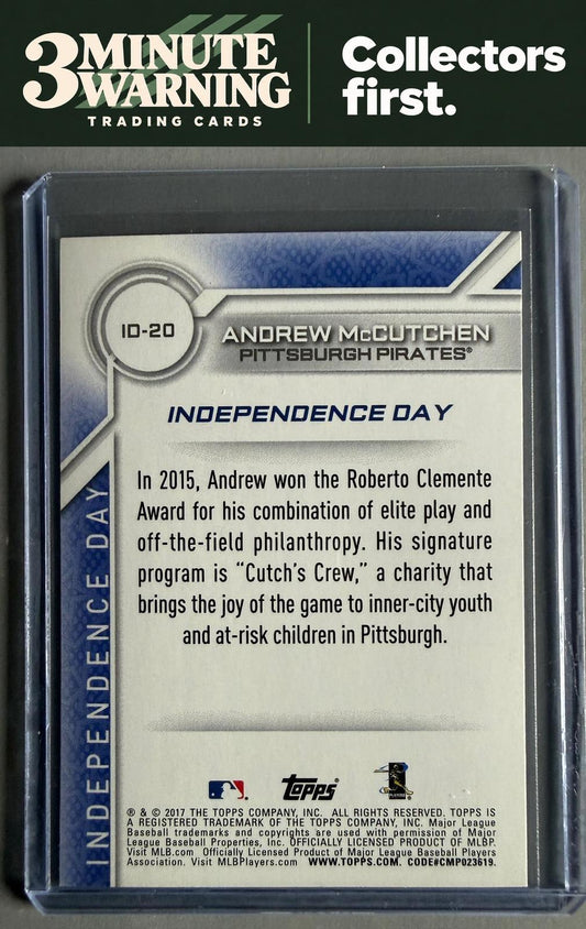 2017 Topps #ID-20 Andrew McCutchen Independence Day