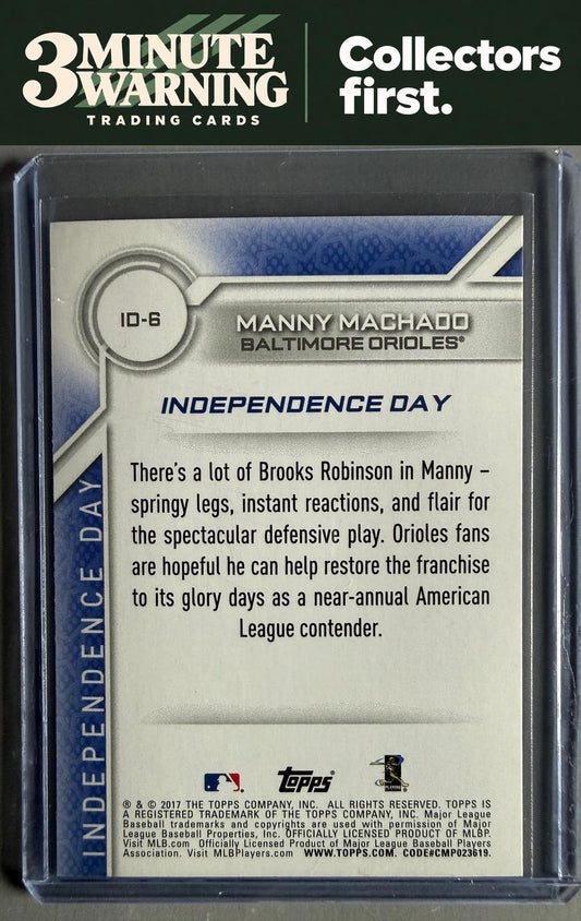 2017 Topps #ID-6 Manny Machado Independence Day