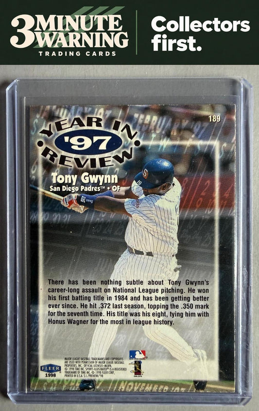 1998 Sports Illustrated #189 Tony Gwynn