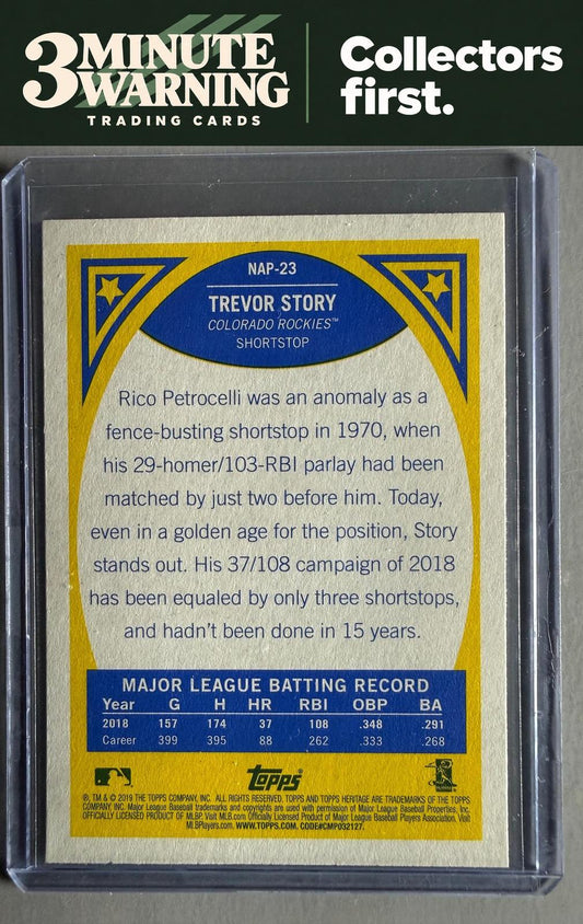 2019 Topps Heritage #NAP-23 Trevor Story New Age Performers