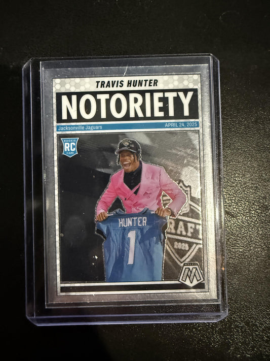 2025 Panini Mosaic #12 Travis Hunter Notoriety