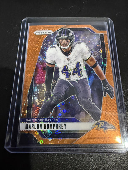 2024 Panini Prizm #24 Marlon Humphrey Orange Disco Prizm