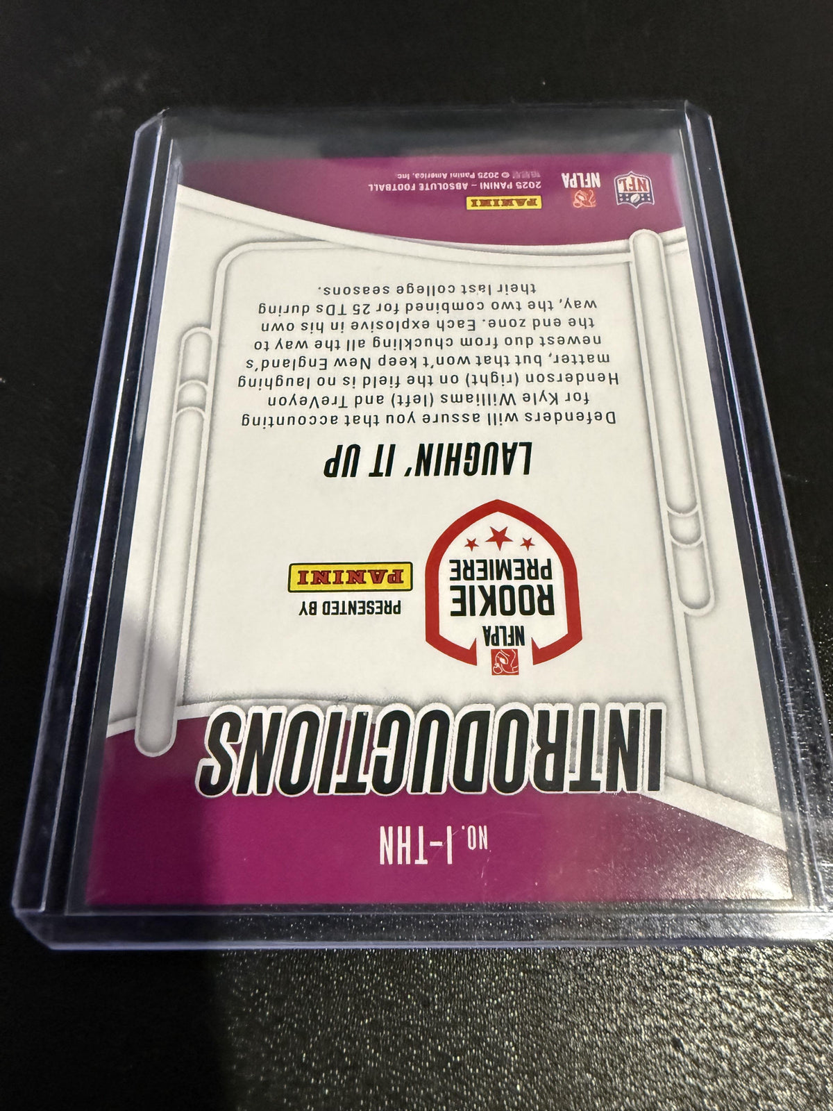 2025 Panini Absolute #I-THN Laughin' It Up Introductions