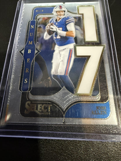 2024 Panini Select #10 Josh Allen Select Numbers