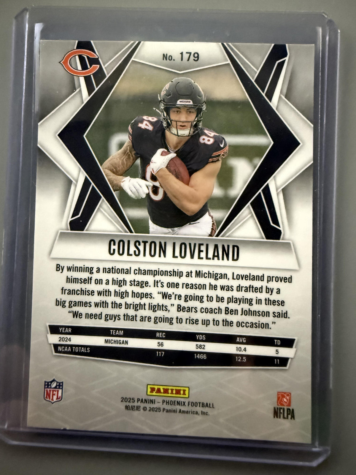 2025 Panini Phoenix #179 Colston Loveland