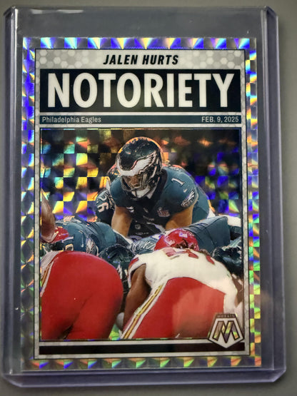 2025 Panini Mosaic #1 Jalen Hurts Notoriety Mosaic