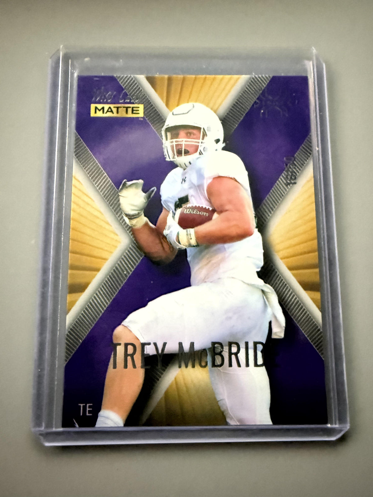 2022 Wild Card Matte #MXP-46 Trey McBride X-Plode Gold/Purple X #/50